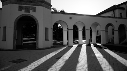 Ringling garden and statues